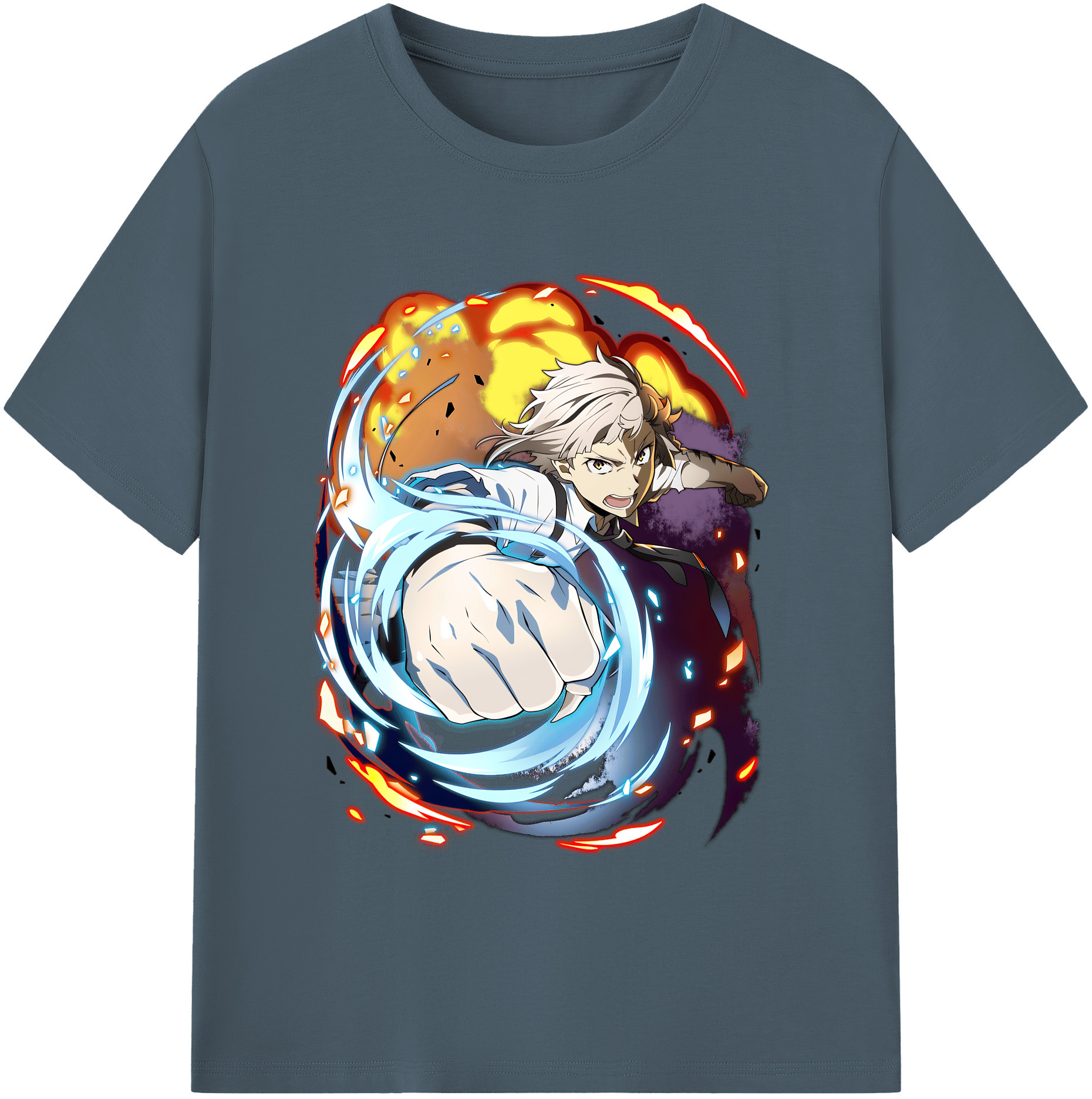 （画像用） 文豪ストレイドッグス Bungo Stray Dogs 綿100％半袖Tシャツ（フロントプリント）
